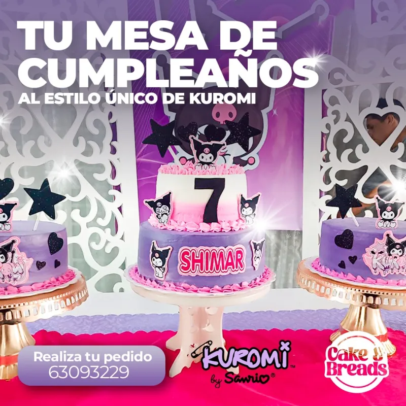 Torta kuromi 100 porciones 