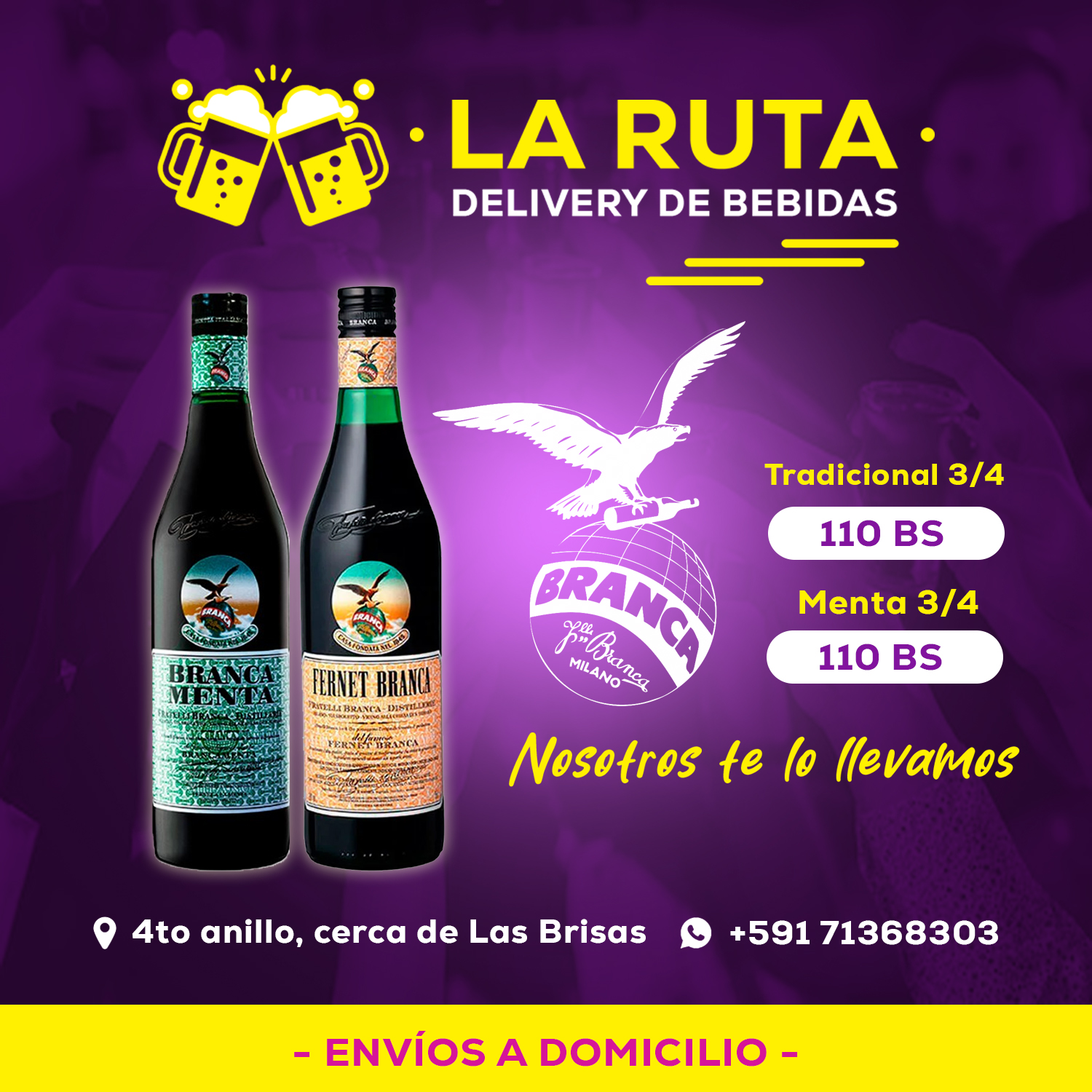 Fernet Branca 3/4 chico